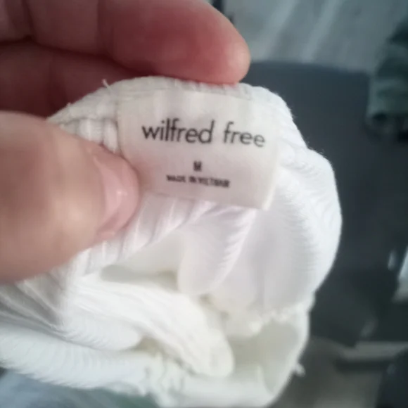 Wilfred White Ribbed Tank Top - Picture 2 of 4